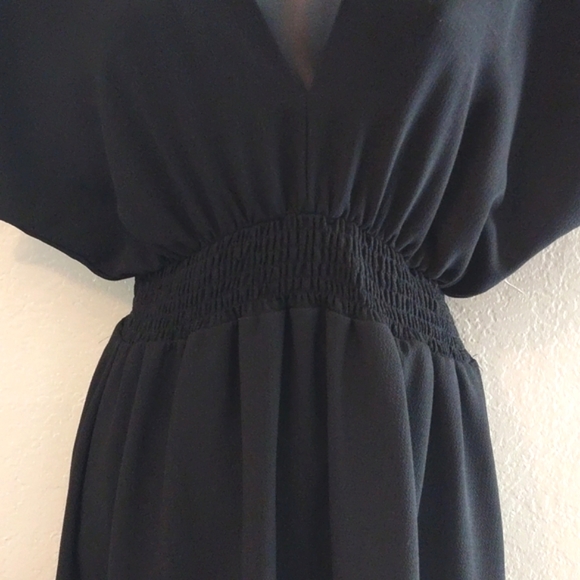 Women's black size small high low ruffle dress - Picture 5 of 7